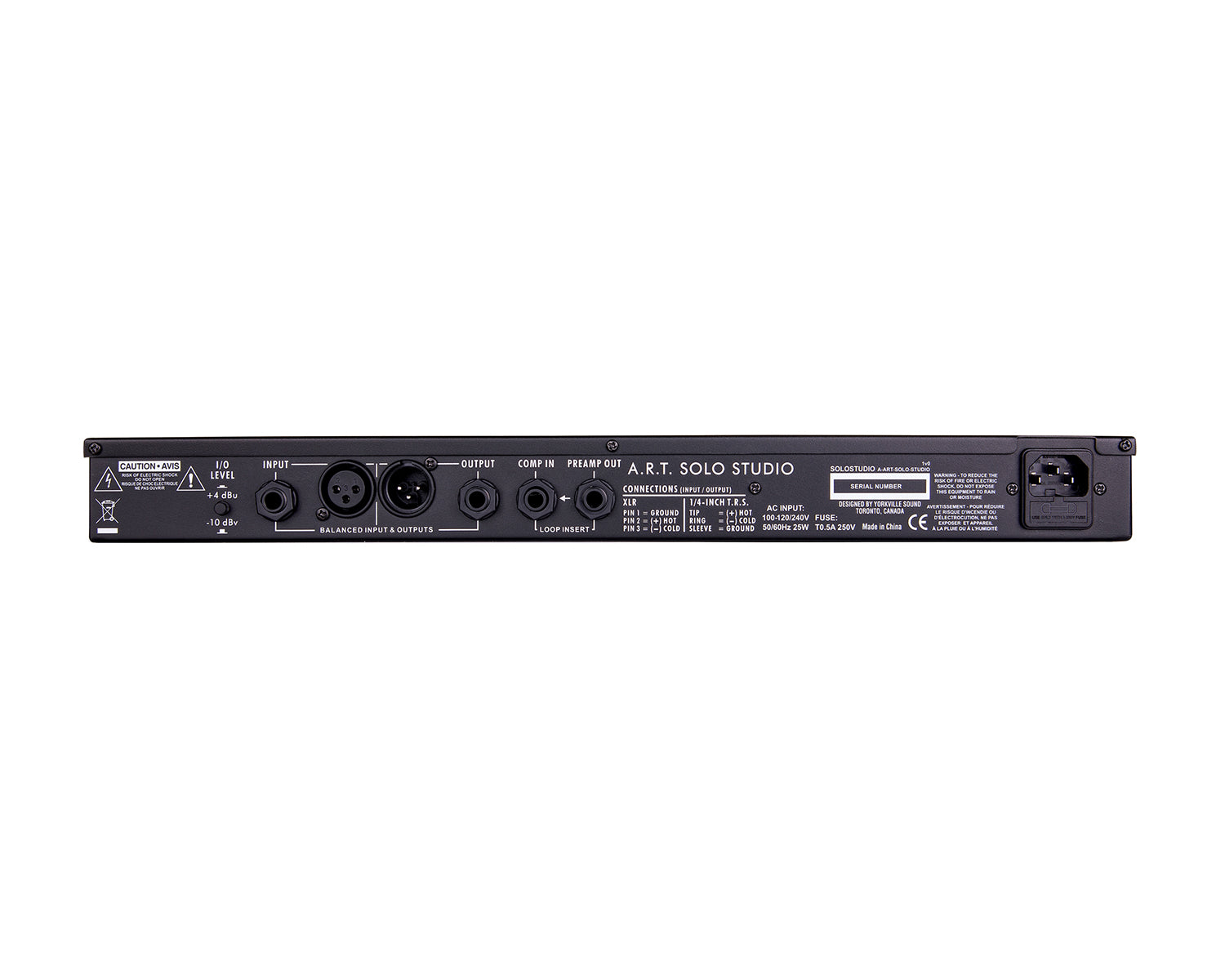 ARTSOLOSTUDIOCE - ART Pro Audio SOLO STUDIO Single Ch Rackmount Multi Voice Channel Strip Image 3