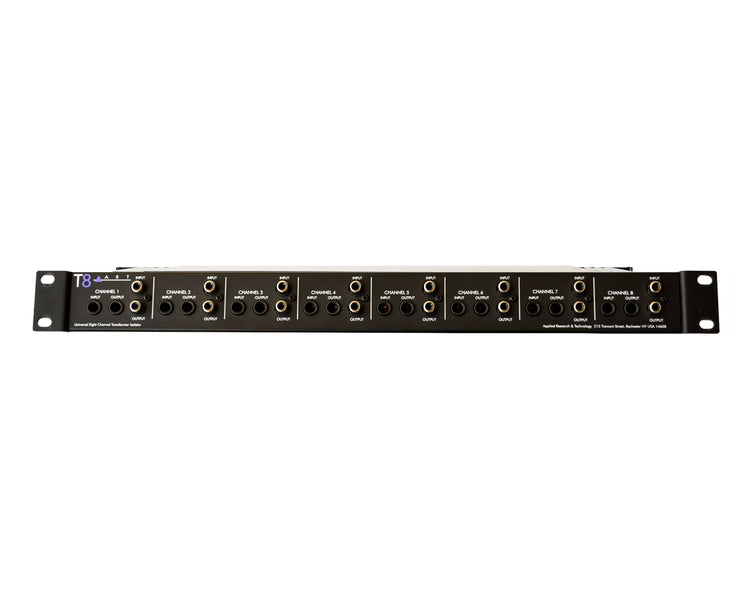 ARTT8 - ART Pro Audio T8 8Ch XLR Transformer or Isolator 19inch 1U Image 1