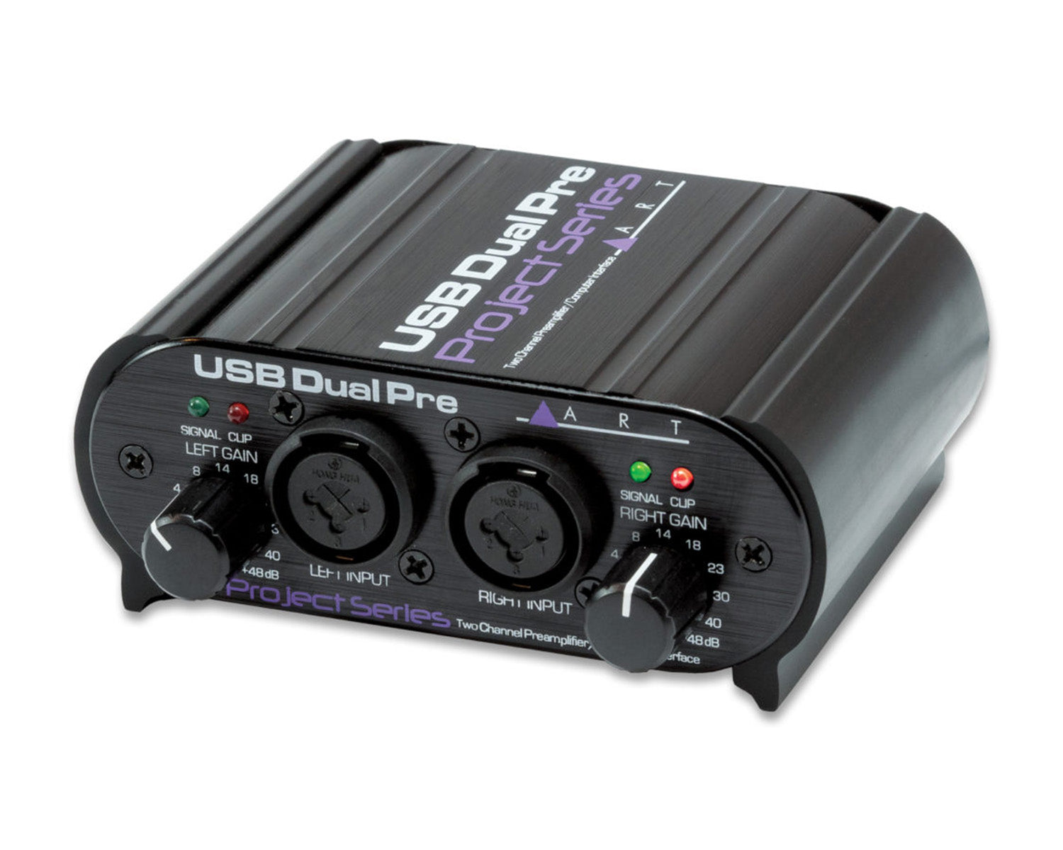 ARTUSBDPREPS - ART Pro Audio USB Dual Pre Project Series 2Ch USB Preamp or Interface Image 1
