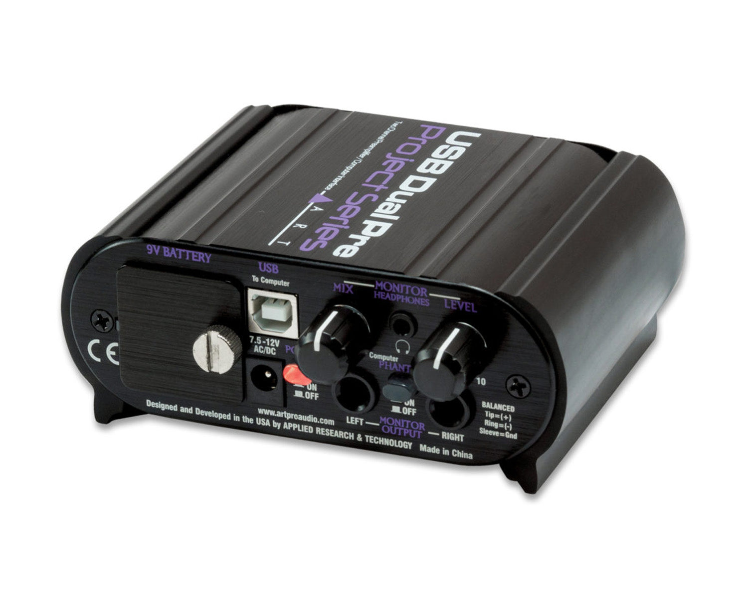 ARTUSBDPREPS - ART Pro Audio USB Dual Pre Project Series 2Ch USB Preamp or Interface Image 2
