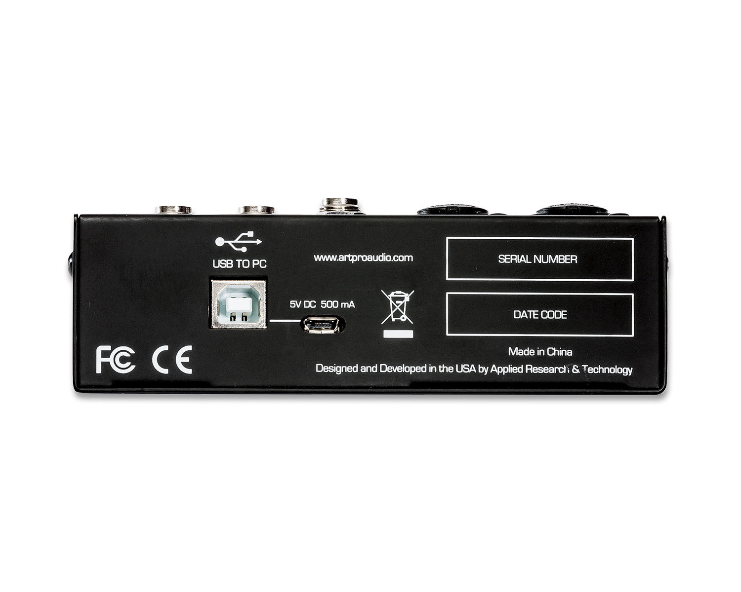 ARTUSBMIX4 - ART Pro Audio USBMix4 4 Channel USB Mixer PC Interface Image 3