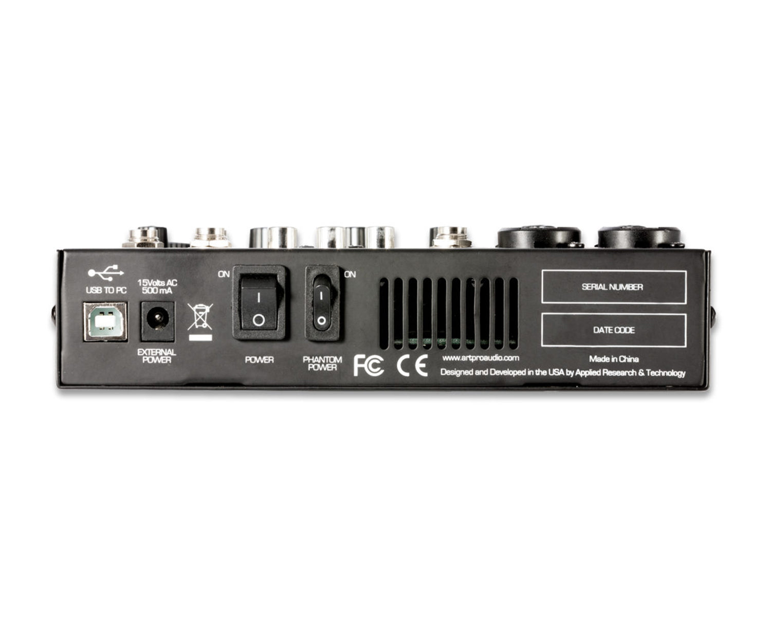 ARTUSBMIX6 - ART Pro Audio USBMix6 6 Channel USB Mixer PC Interface Image 3