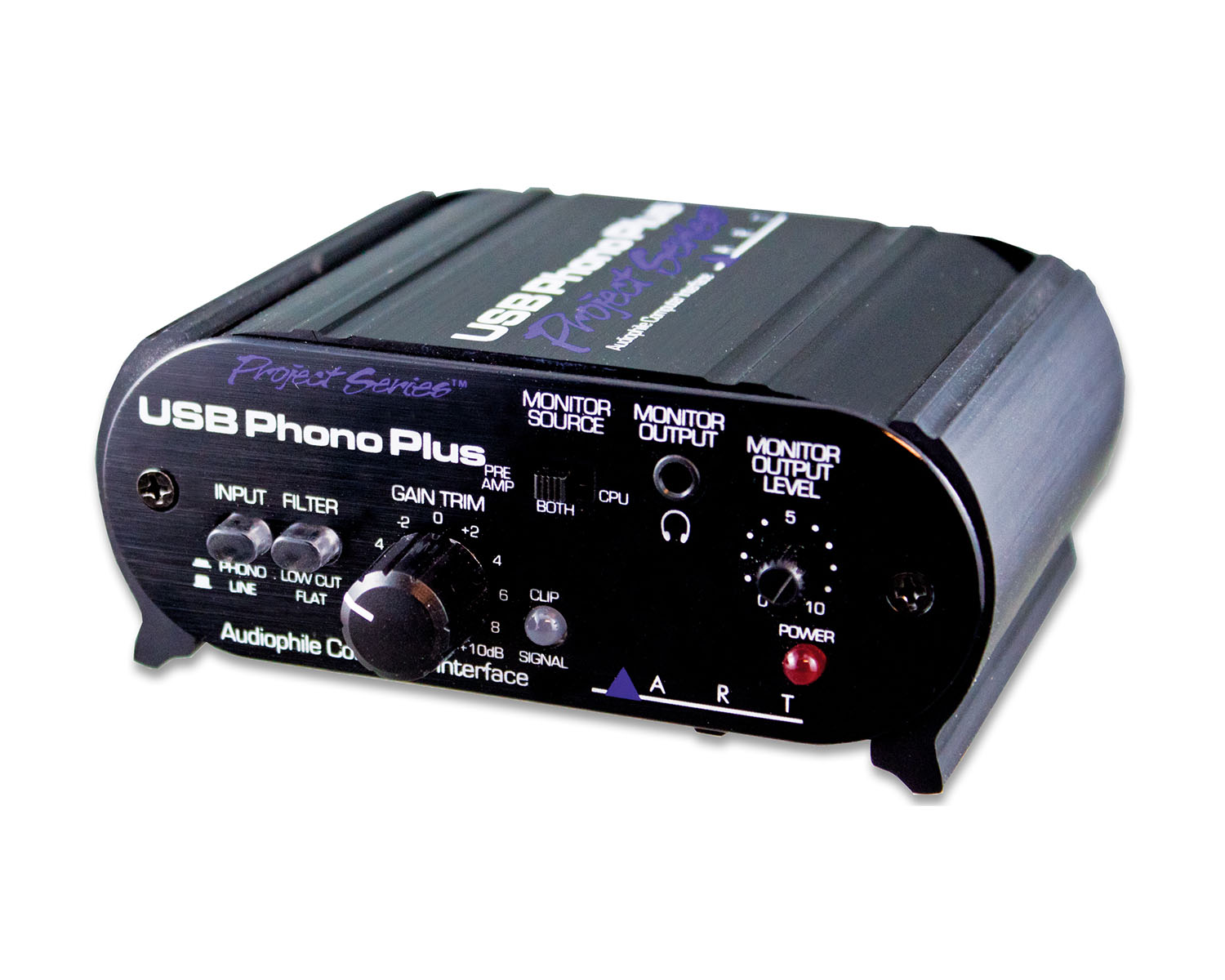 ARTUSBPHPLPS - ART Pro Audio USB Phono Plus Project Series USB Audio Interface w or PhonoPreamp Image 1