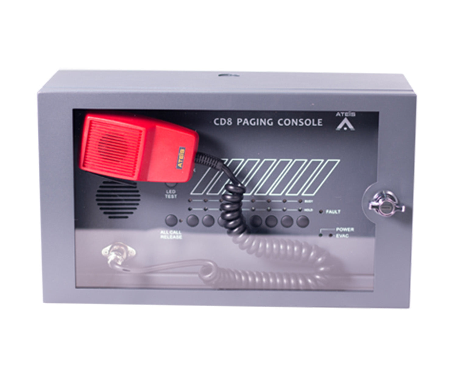ATECD8AS - Ateis CD8 AS 8 Zone Wallmount Mic or Paging Console for IDA8 Image 1
