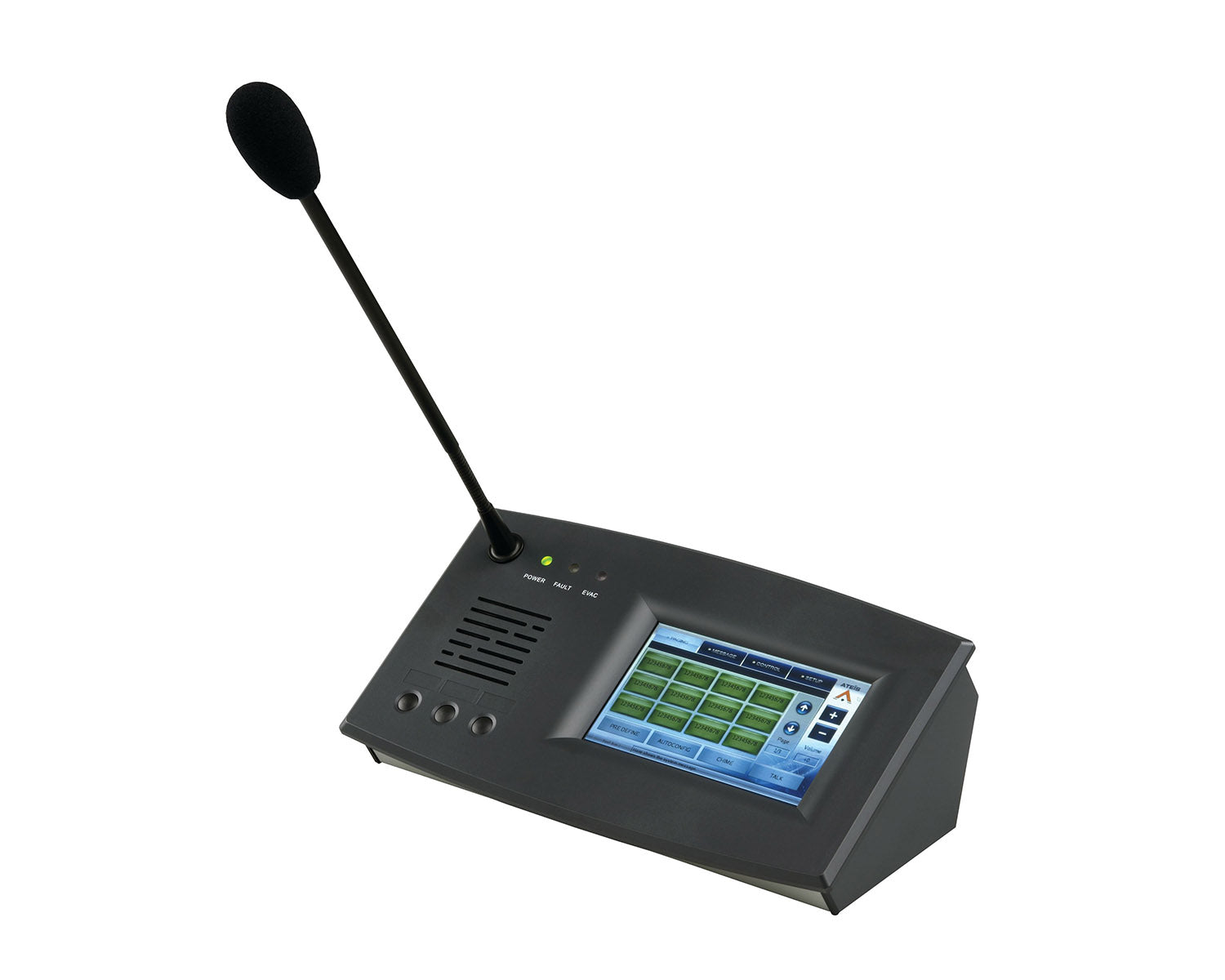 ATEPPMIT5 - Ateis PPM IT5 168 Zone 5inch Touch Screen IP Paging Console (UAP or TERRA) Image 1