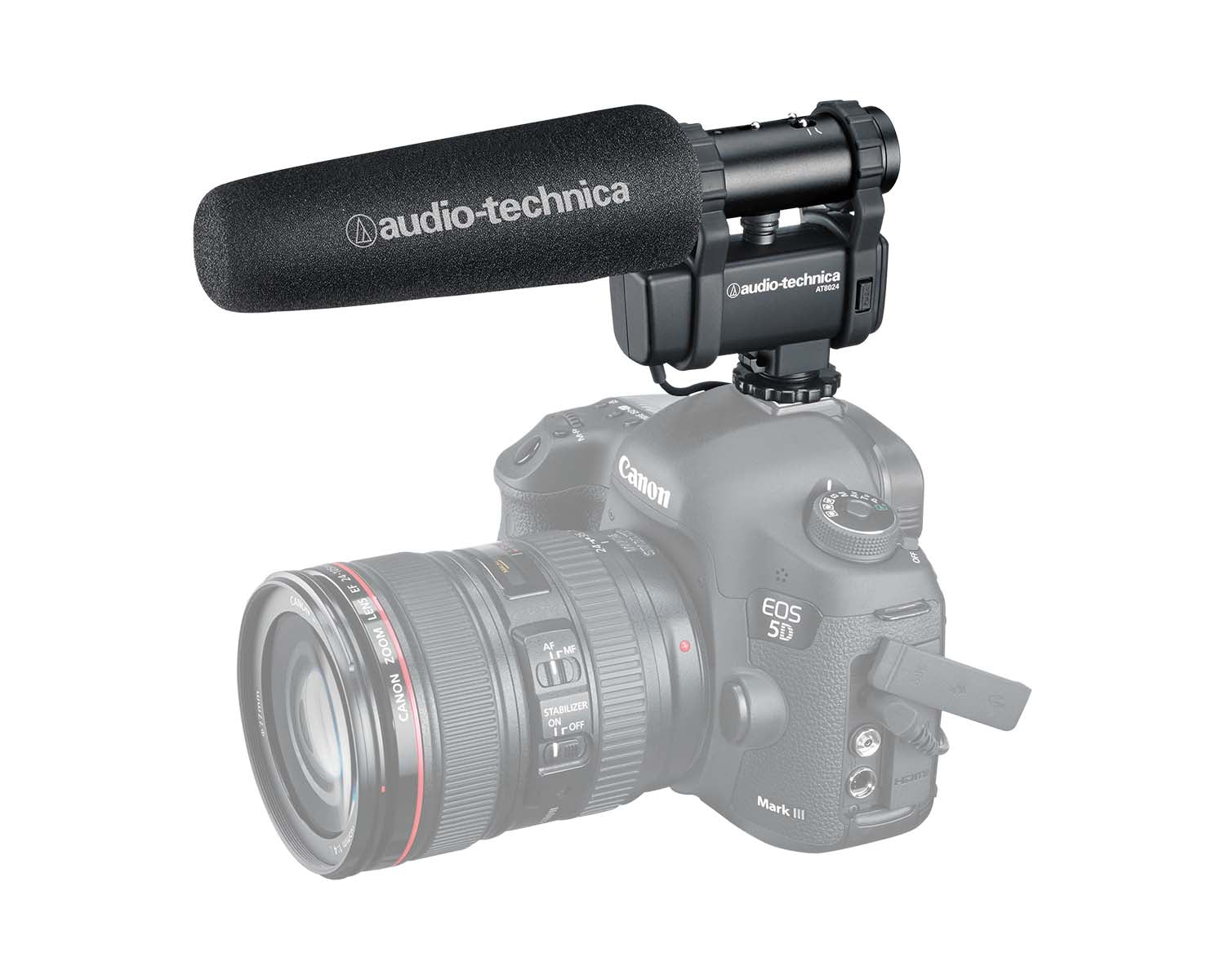 AUDAT8024 - Audio Technica AT8024 Stereo or Mono Camera Mount Condensor Microphone Image 4