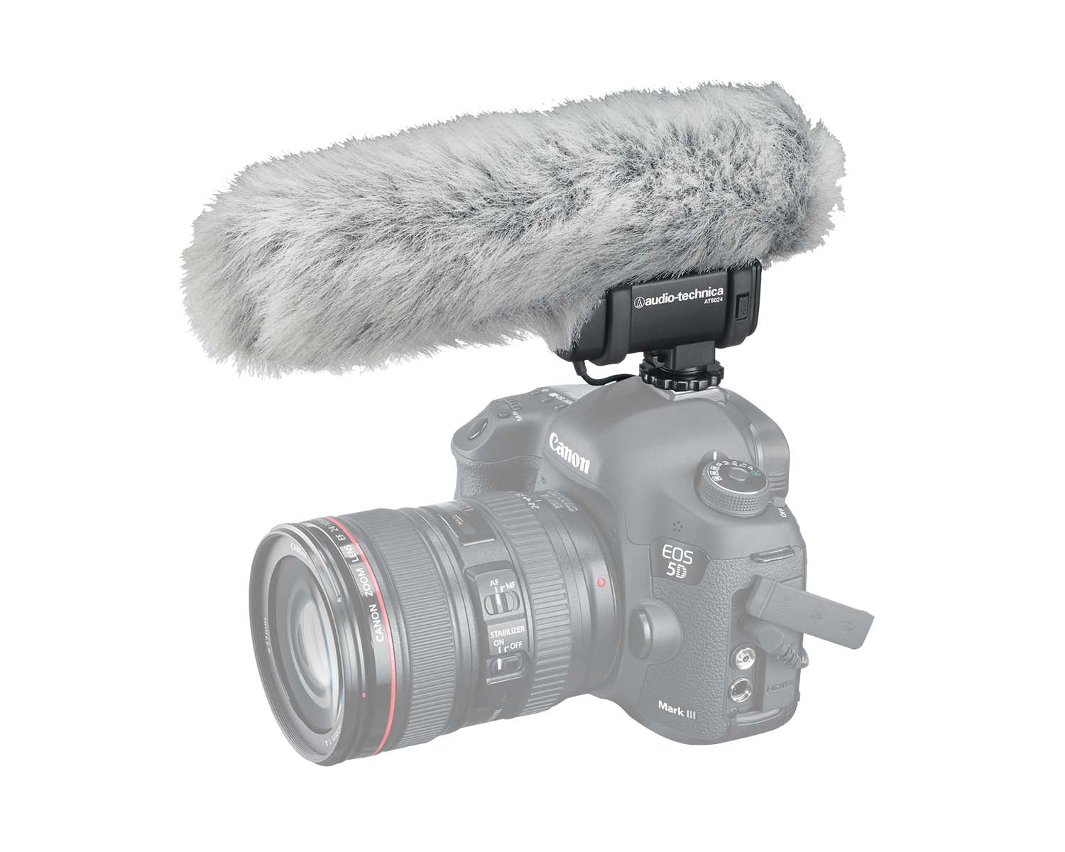 AUDAT8024 - Audio Technica AT8024 Stereo or Mono Camera Mount Condensor Microphone Image 5