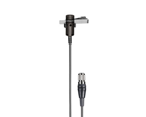 AUDAT829CH - Audio Technica AT829cH Cardioid Condenser Lavalier Mic 4 Pin cH Style Plug BLACK Image 1
