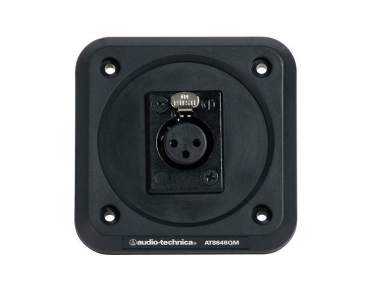 AUDAT8646QM - Audio Technica AT8646QM Shock Mount Plate with XLRF3 Gooseneck Mic Socket Image 1