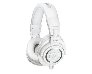 AUDATHM50XW - Audio Technica ATH M50x White Monitor Swivel Ear Headphones Inc 3 Cables Image 1