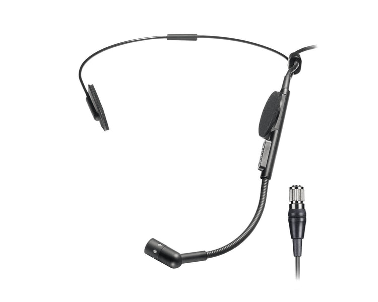 AUDATM73CH - Audio Technica ATM73cH Headworn Cardioid Mic with cH style Plug BLACK Image 1
