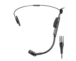 AUDATM73CW - Audio Technica ATM73cW Hi Quality Cardioid Condenser Headmic cW 4 Pin Plug BLACK Image 1
