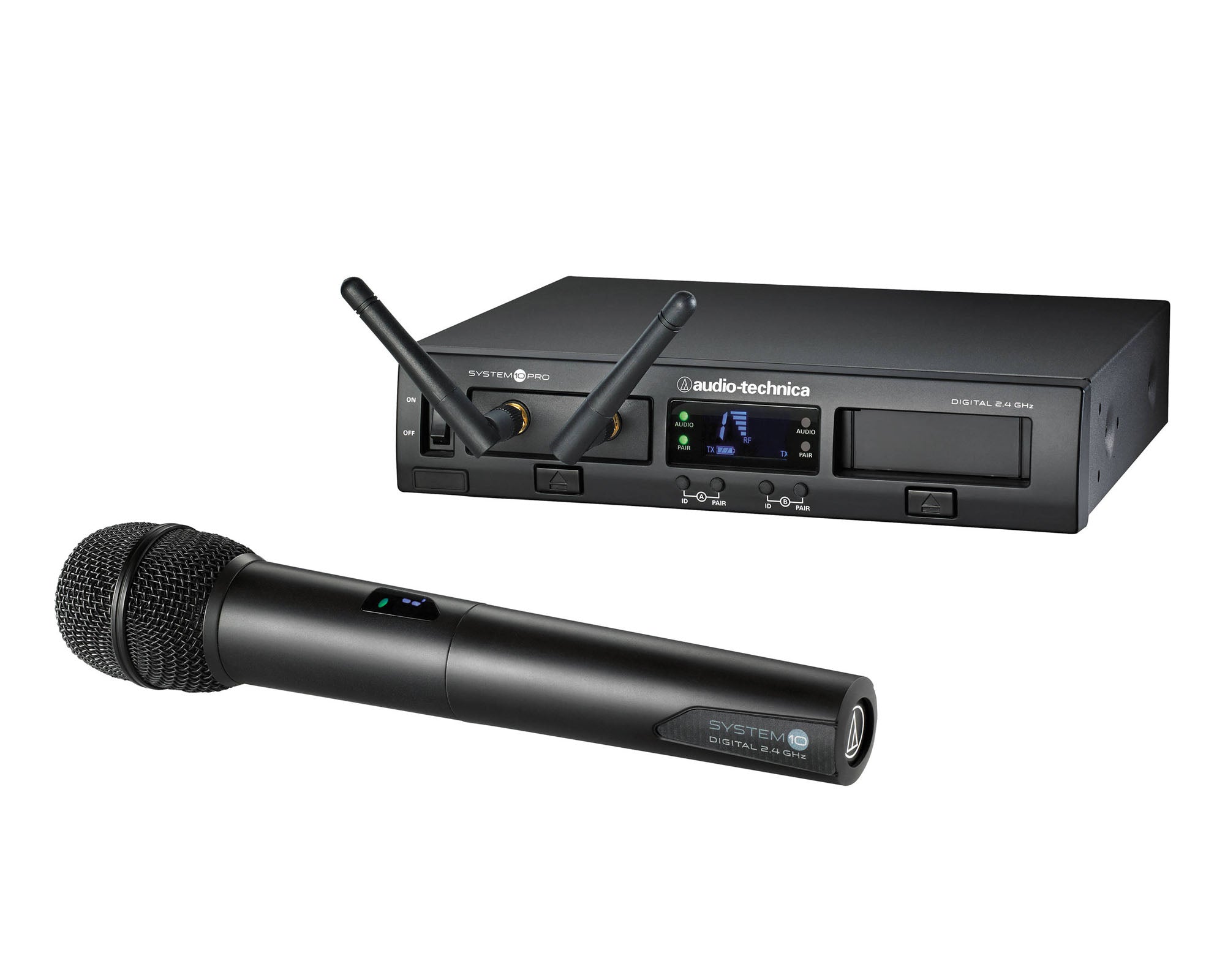 AUDATW1302 - Audio Technica ATW 1302 System 10 PRO Rack Mount 2.4GHz Handheld Mic System Image 1