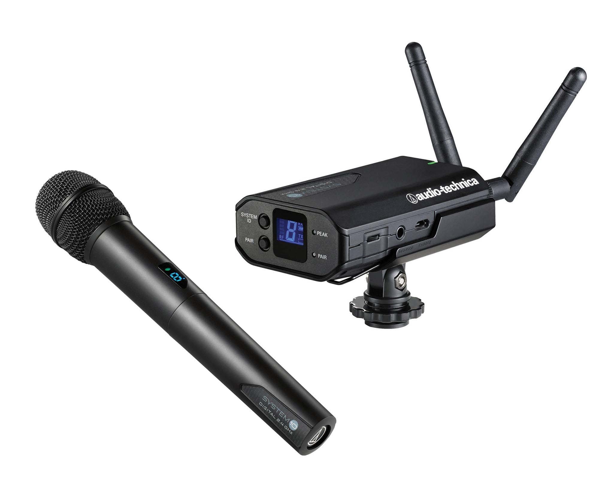 AUDATW1702 - Audio Technica ATW 1702 System 10 Camera Mount 2.4GHz Handheld Mic System Image 1