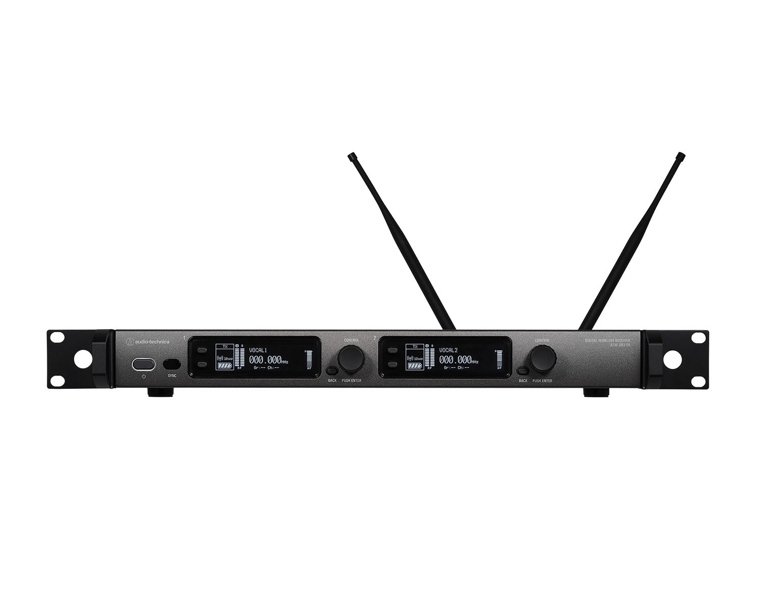 AUDATWDR3120D - Audio Technica ATW DR3120DAN 3000 Digital Series Dual Channel Receiver w or Dante Image 1
