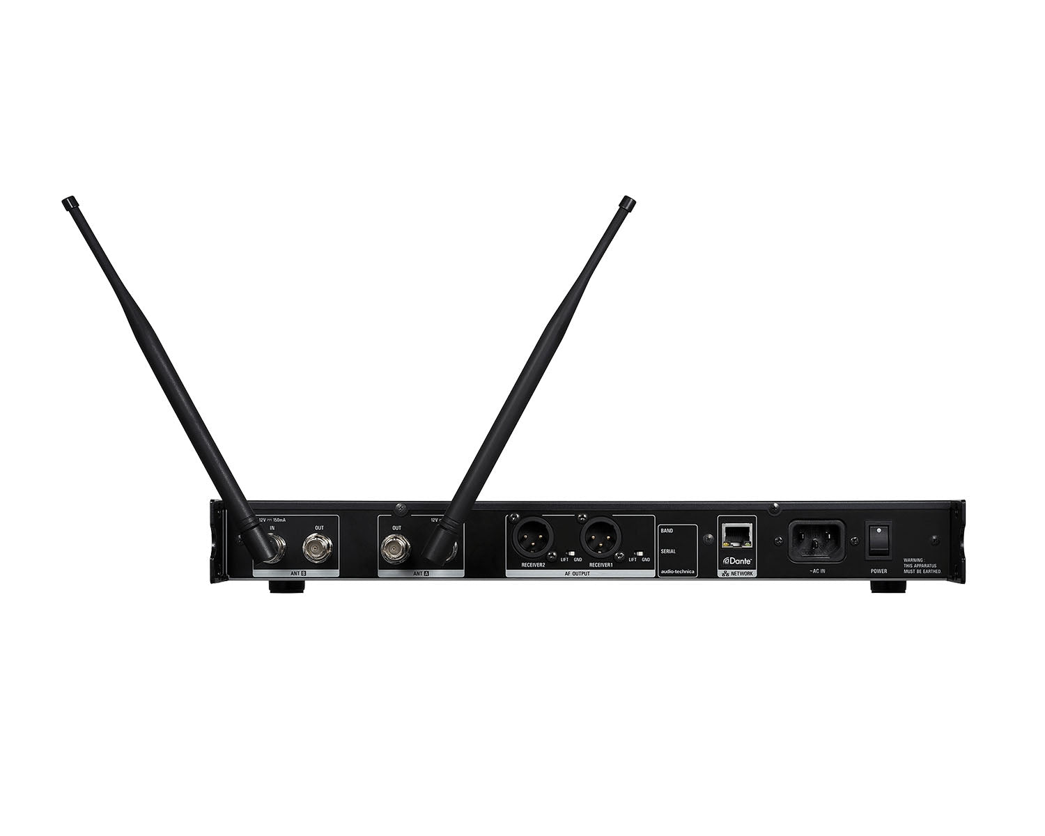 AUDATWDR3120D - Audio Technica ATW DR3120DAN 3000 Digital Series Dual Channel Receiver w or Dante Image 3