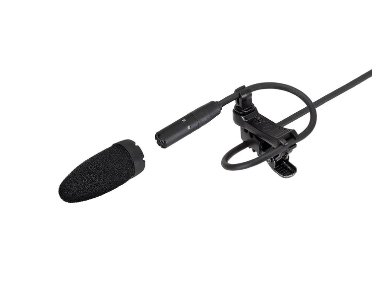 AUDBP898C - Audio Technica BP898c Submini Cardioid Condenser Lavalier Mic Unterminated Black Image 3