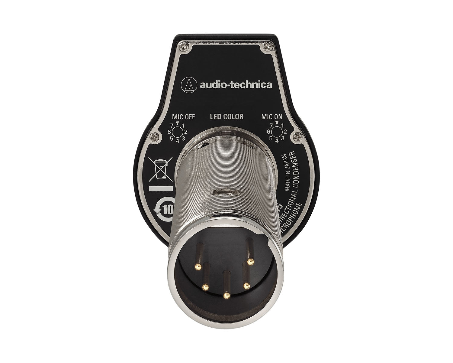 AUDES945OFM5 - Audio Technica ES945O or FM5 Omni Cond 5 Pin Flush Mount Boundary Mic w or Switch Blk Image 3