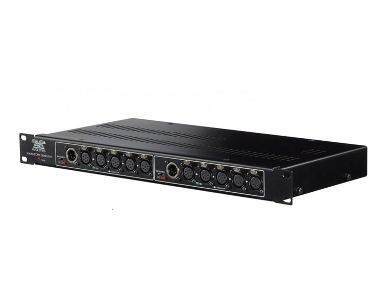 AVOIDSR5P - Avolites Isolated DMX512 Splitter 2 In 4 and 4 Out Rack Mount 5 Pin 1U Image 2