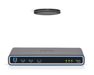 BIADSCR20CXB - Biamp Devio SCR 20CX Conferencing Hub 1x SCR 20 and 1x TCM XEX Black Image 1
