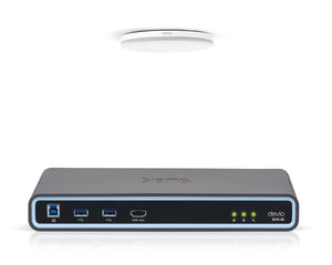 BIADSCR20CXW - Biamp Devio SCR 20CX Conferencing Hub 1x SCR 20 and 1x TCM XEX White Image 1