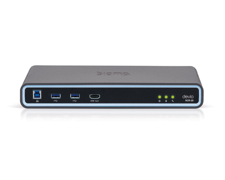BIADSCR20TB - Biamp Devio SCR 20T Conferencing Hub 1x SCR 20 and 1x DTM 1 Black Image 2