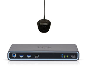 BIADSCR25CB - Biamp Devio SCR 25C Conferencing Hub 1x SCR 25 and 1x DCM 1 Black Image 1