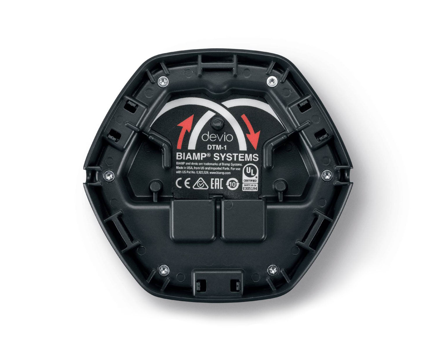 BIADSCR25TB - Biamp Devio SCR 25T Conferencing Hub 1x SCR 25 and 1x DTM 1 Black Image 5