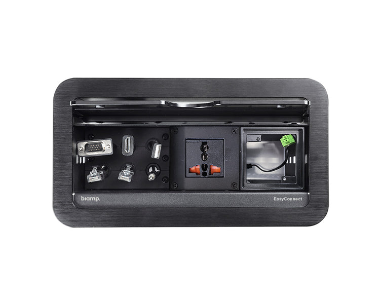 BIAECPUNI - Biamp EasyConnect EC P UNI Cable Management Box 1x Socket or Control Pad Image 1