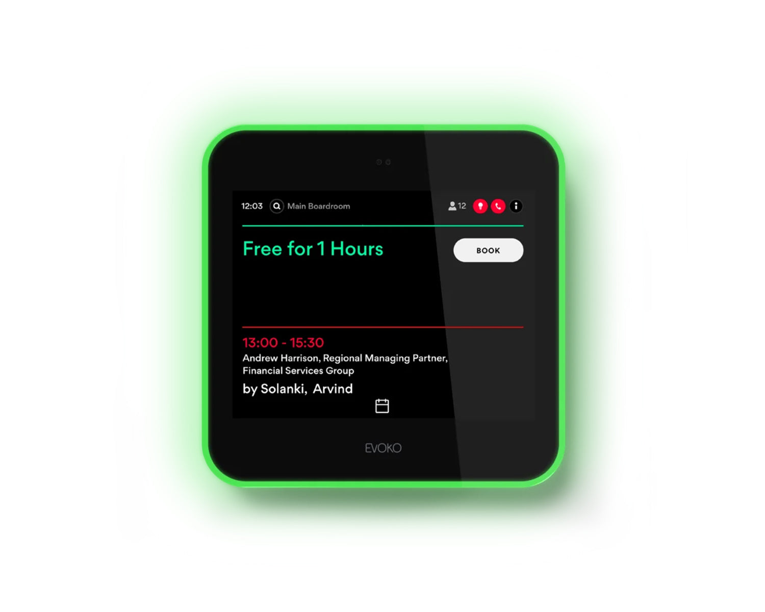 BIALISORM - Biamp Evoko Liso Room Manager for Co Working Meeting Rooms Image 4