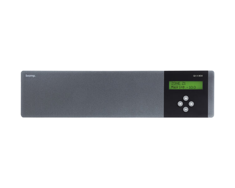 BIAQTX800 - Biamp Qt X 800 8 Zone Sound Masking Control Module AVB 2U Image 1