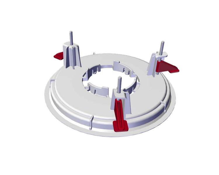 BIATCMXFMW - Biamp Parle TCM X FM Flush Mount for TCM X or TCM XA or TCM XEX Mics Wht Image 1