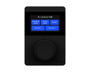 BIATECX1000B - Biamp Apprimo TEC X 1000 Ethernet Control Pad with Knob Black Image 1