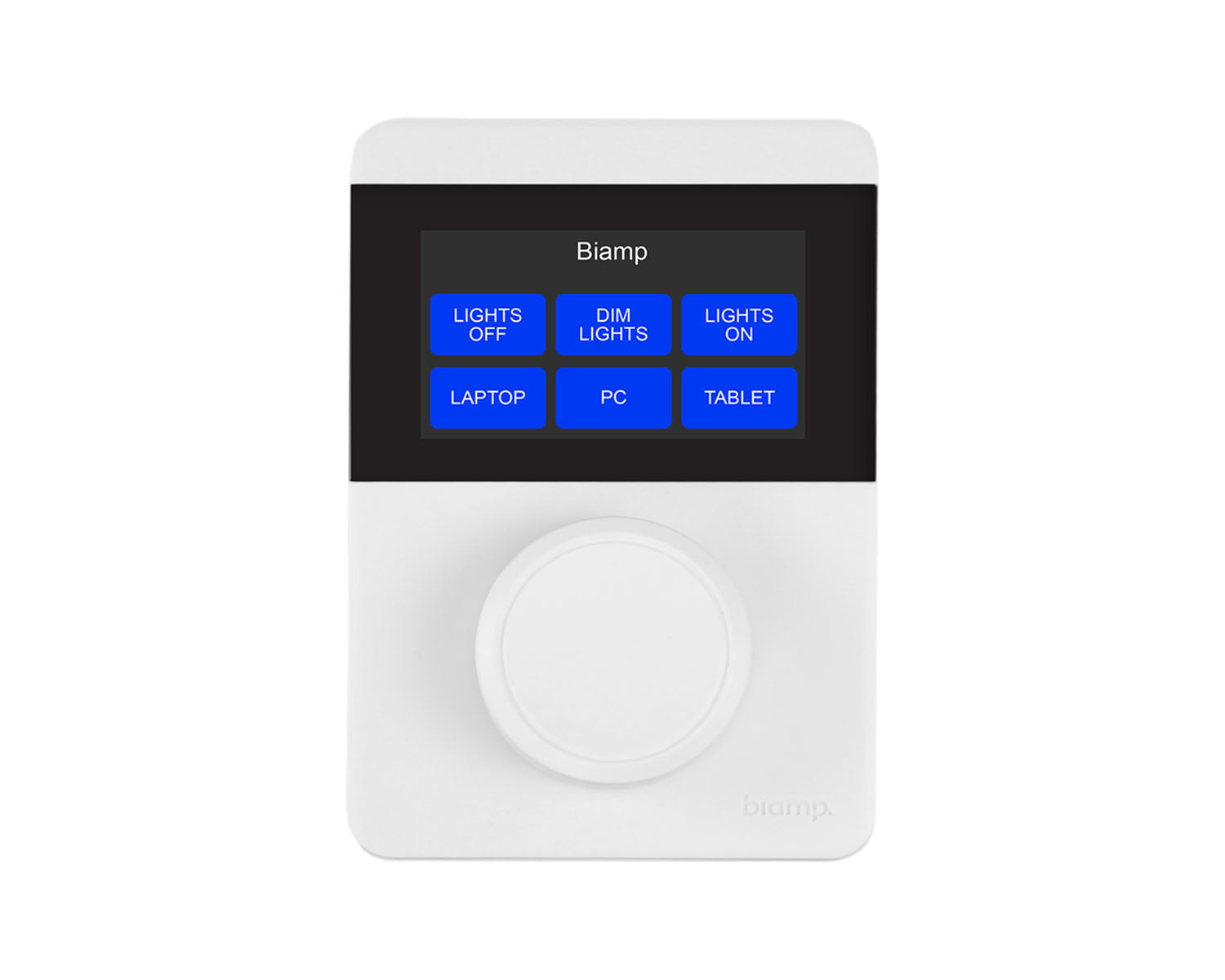 BIATECX1000W - Biamp Apprimo TEC X 1000 Ethernet Control Pad with Knob White Image 1