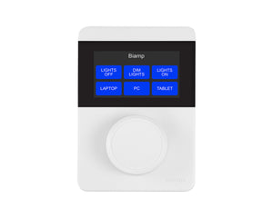 BIATECX1000W - Biamp Apprimo TEC X 1000 Ethernet Control Pad with Knob White Image 1