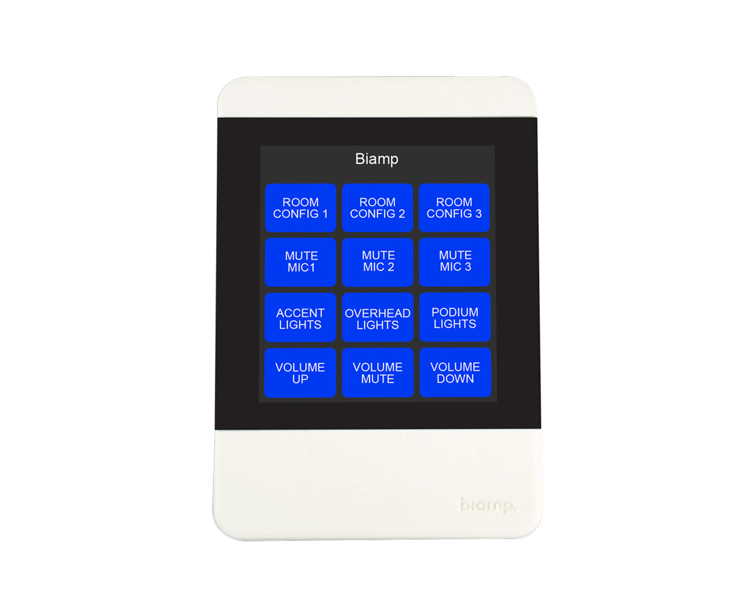 BIATECX2000W - Biamp Apprimo TEC X 2000 Ethernet Control Pad White Image 1