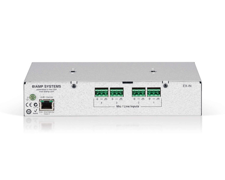 BIATSEXIN - Biamp Tesira EX IN Half Rack Expander 4x Mic or Line Inputs Image 2