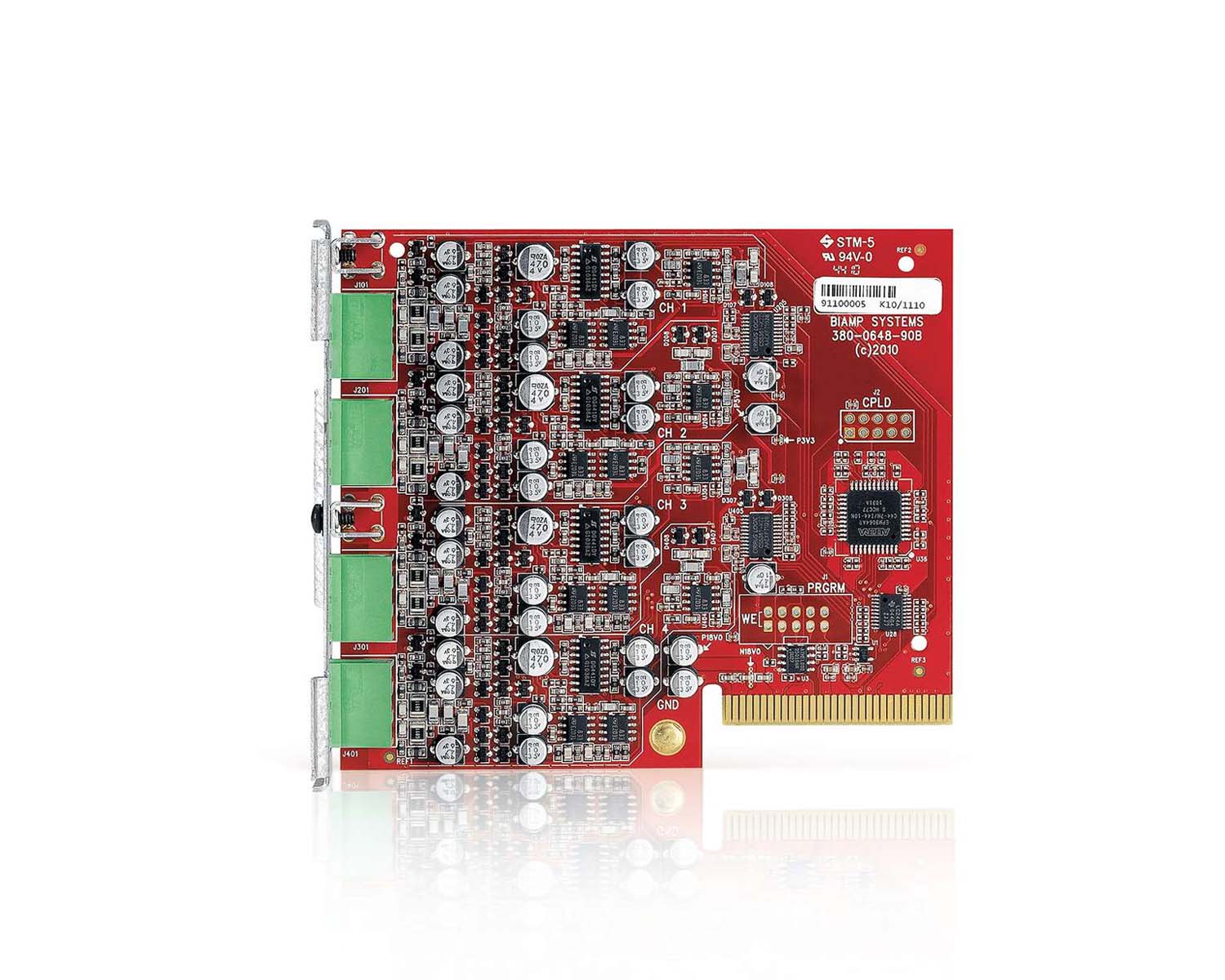 BIATSIC4CK - Biamp Tesira SIC 4 CK Modular Analogue Input Card 4xMic or Line In Kit Image 1