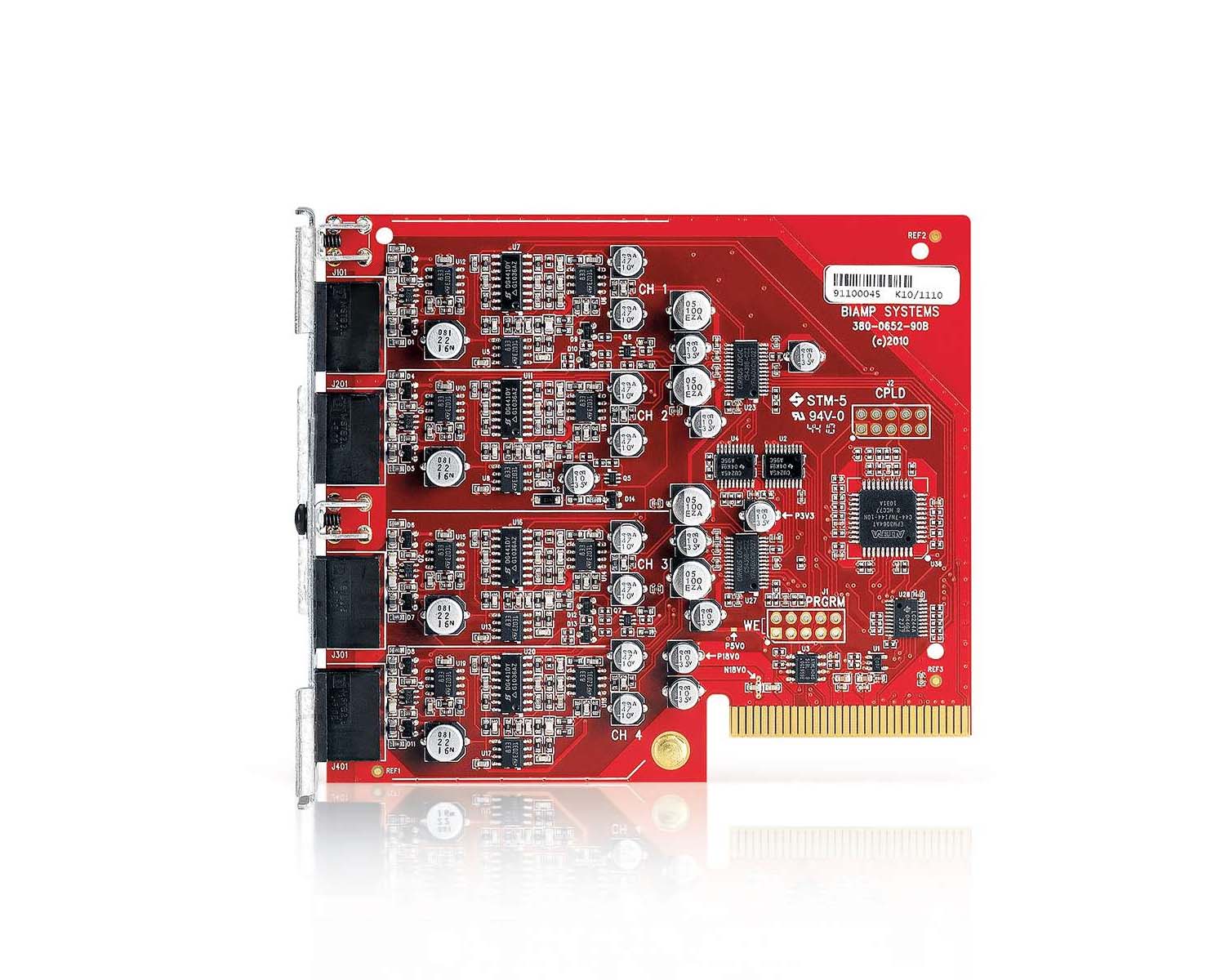 BIATSOC4UF - Biamp Tesira SOC 4 CK Modular Analogue Output Card 4x Mic or Line Out Kit Image 1