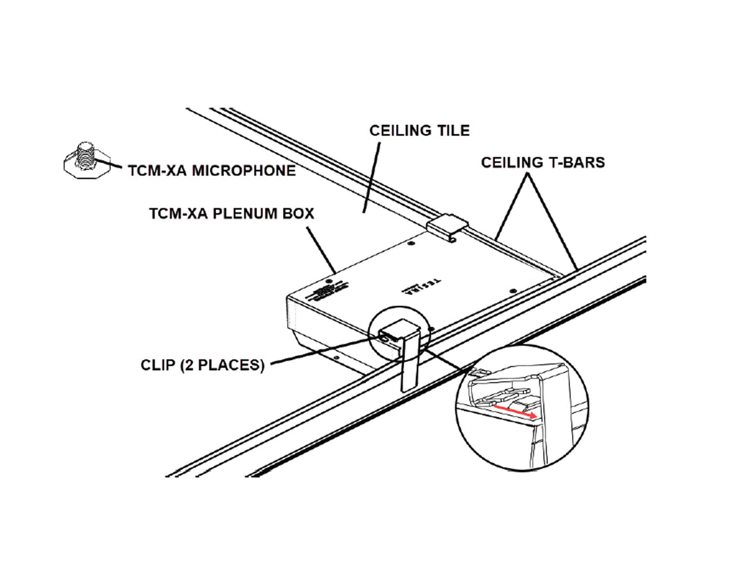 BIATTB1 - Biamp TB 1 Ceiling Tile Bridge for TCM or Devio DCM 1 Plenum Boxes Image 4