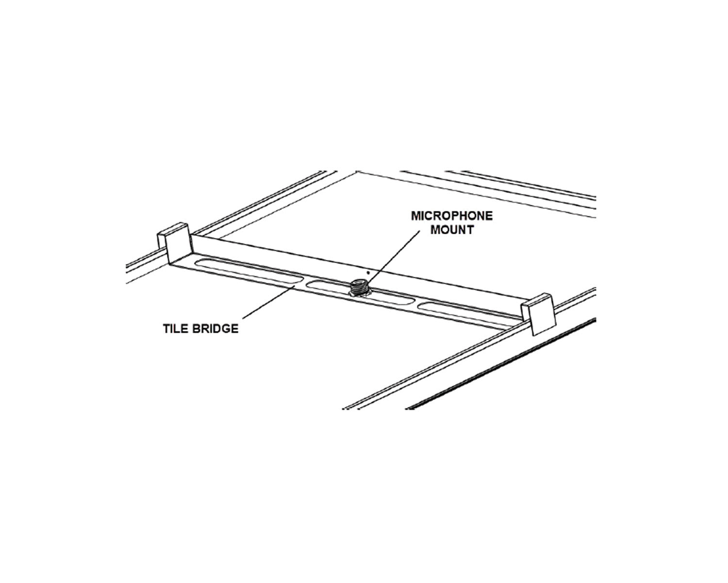 BIATTB1 - Biamp TB 1 Ceiling Tile Bridge for TCM or Devio DCM 1 Plenum Boxes Image 5