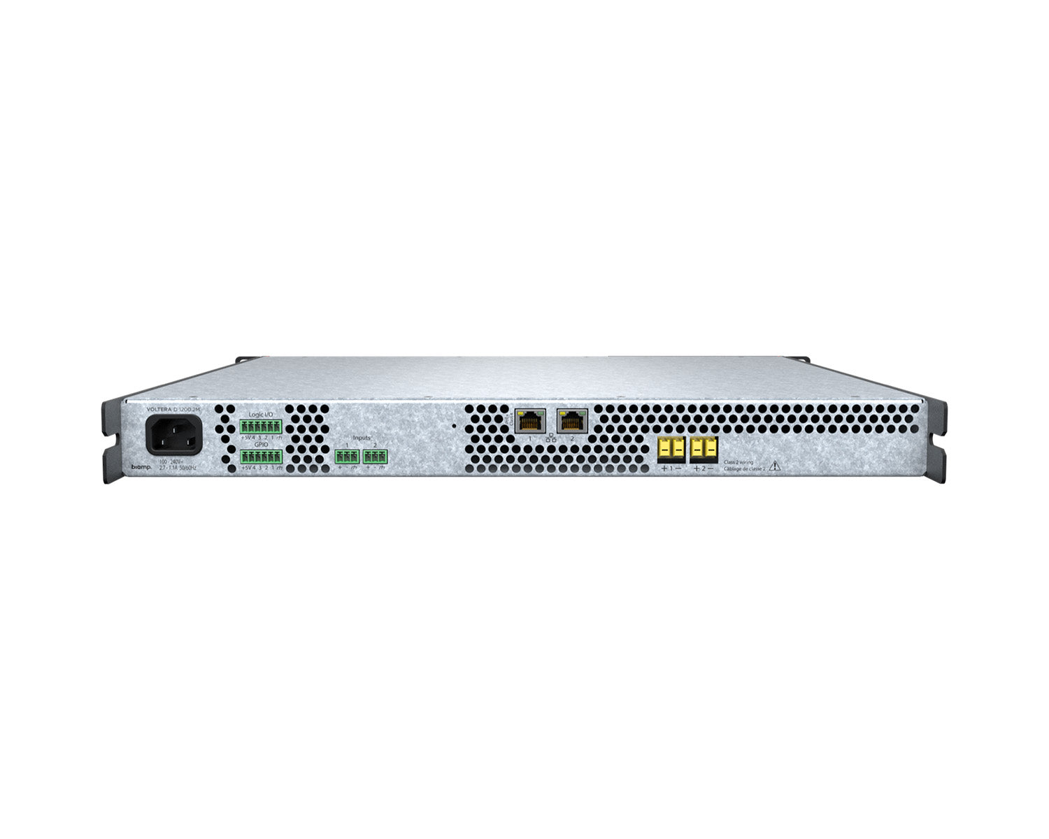 BIAVOLTD12002M - Biamp Voltera D 1200.2M Power Amplifier with DSP and Dante 2x600W 1U Image 4