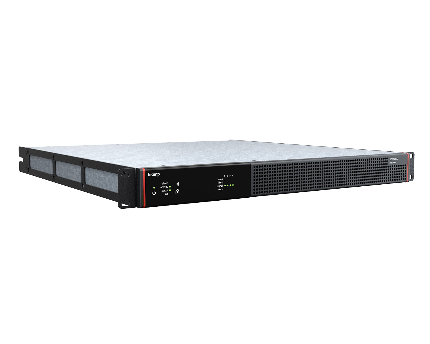 BIAVOLTD12004 - Biamp Voltera D 1200.4 Power Amplifier with DSP 4x300W 1U Image 2