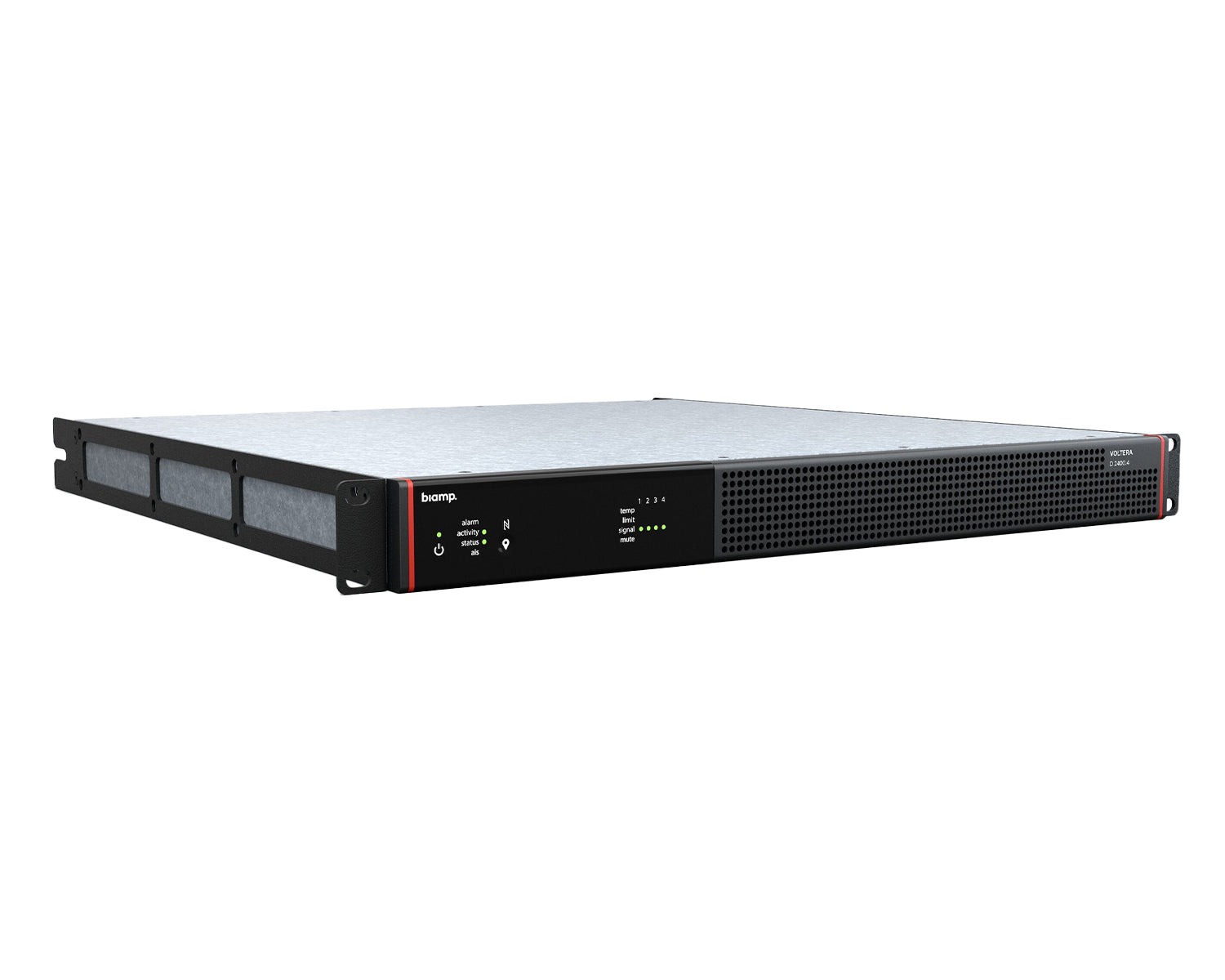 BIAVOLTD24004 - Biamp Voltera D 2400.4 Power Amplifier with DSP 4x600W 1U Image 2