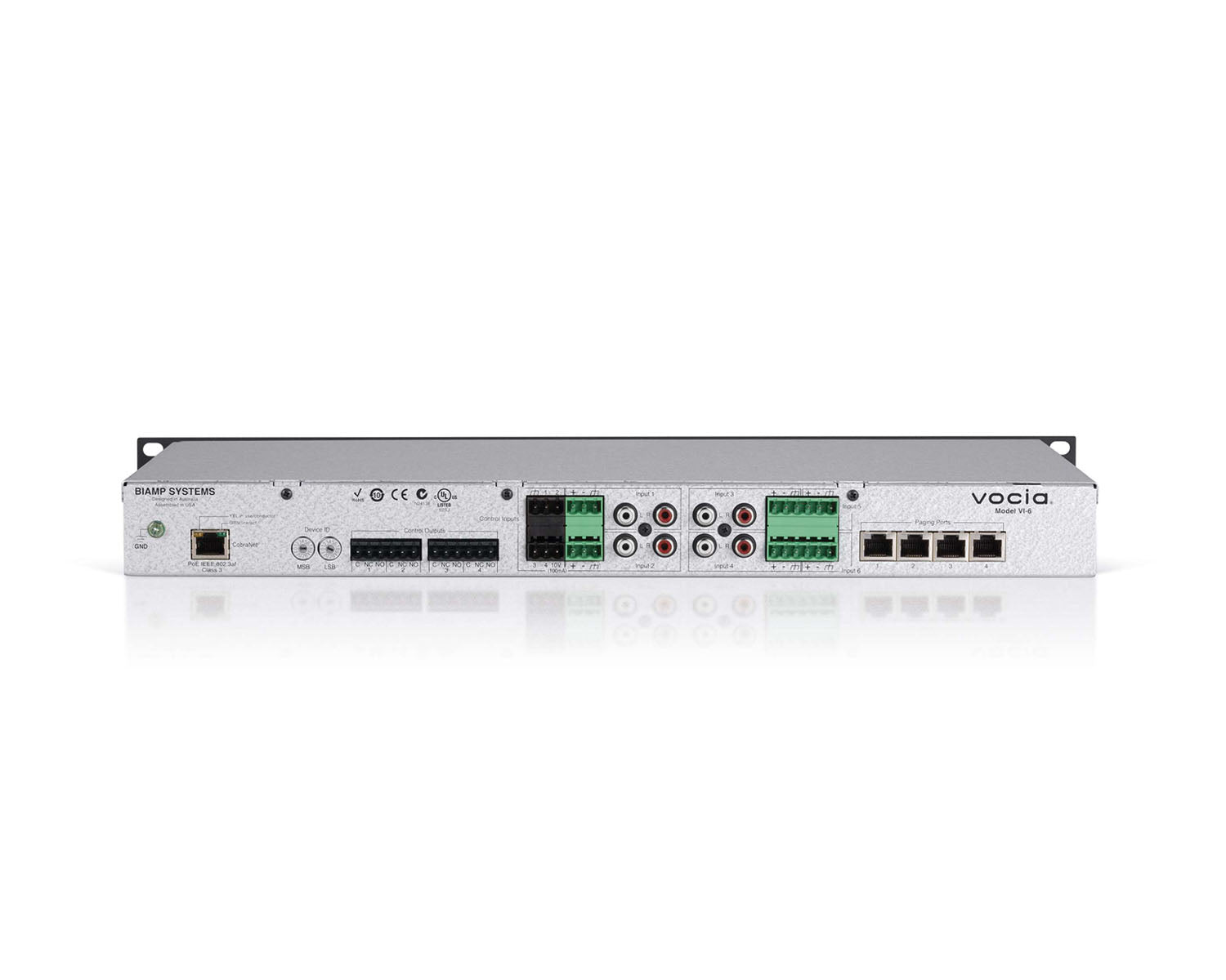 BIAVV16 - Biamp Vocia VI 6 6 Channel BGM Network Audio Input Expander Image 2