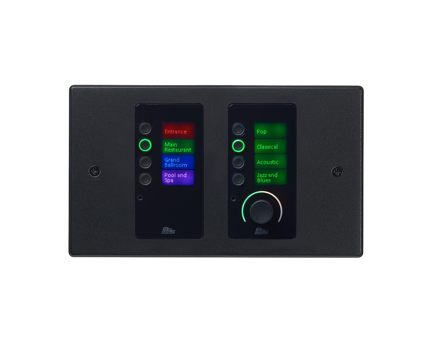 BSSEC8BVB - BSS EC 8BV Ethernet 8 Button Controller and Volume Control Black Image 1