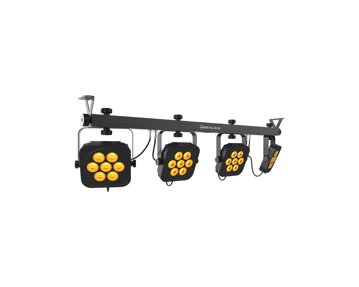 CHA4BFQILS - CHAUVET DJ 4BAR Flex Q ILS 4 Head Wash with Footswitch 28x3.5W RGBA LEDs Image 2