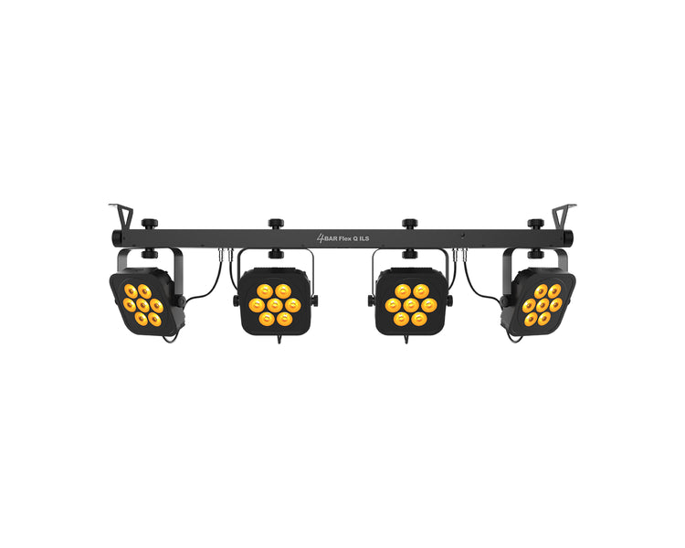 CHA4BFQILS - CHAUVET DJ 4BAR Flex Q ILS 4 Head Wash with Footswitch 28x3.5W RGBA LEDs Image 3