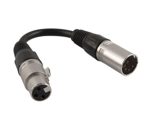 CHADMXA35 - CHAUVET DJ DMX Adaptor 3 Pin Female to 5 Pin Male Adapter Image 1