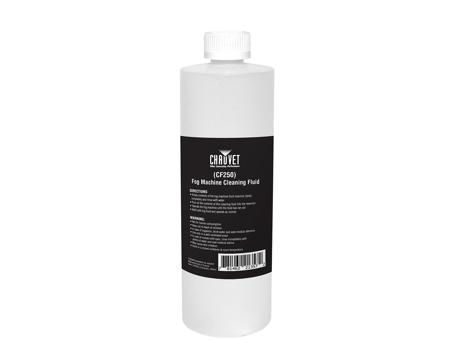 CHAFMCF - CHAUVET DJ CJ250 or CF250 Chauvet Fog or Haze Machine Cleaner Fluid 250ml Image 1